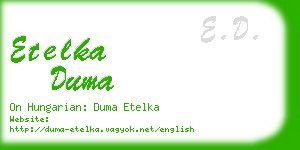 etelka duma business card